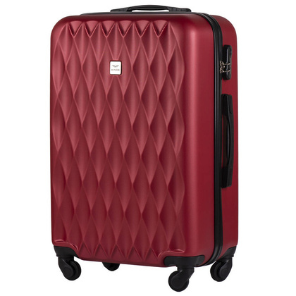 Średnia walizka WINGS TD190 M Czerwona