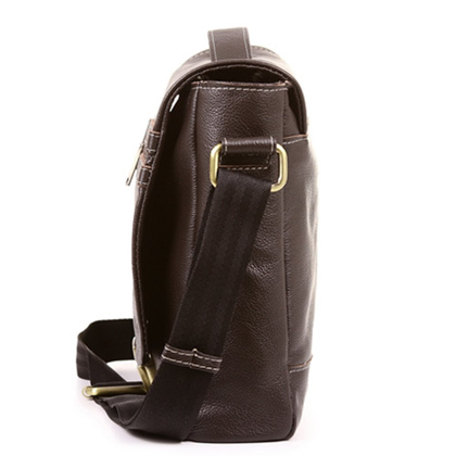 ELEGANCKA TORBA SKÓRZANA KEMER VOOC EP9 BRĄZOWA