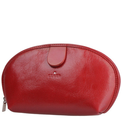 Kosmetyczka skórzana KEMER C1/1 Czerwona - min. zamówienie 20 / 50 / 100 szt.