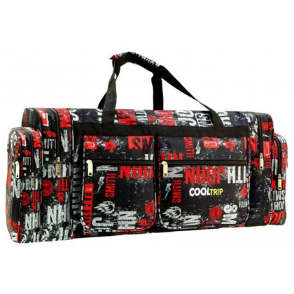 Torba podróżna podręczna PELLUCCI RGL M23C Szaro Czerwona