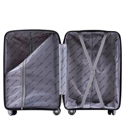 Średnia walizka WINGS PP06 M Niebieska