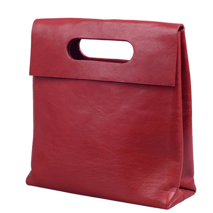 Torebka damska skórzana KEMER 174 Czerwona - min. zamówienie 20 / 50 / 100 szt.