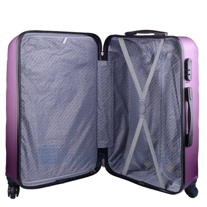 Średnia walizka WINGS AT01 M Bordowy