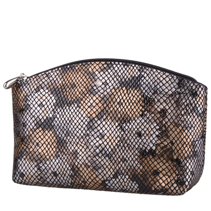 Kosmetyczka skórzana KEMER KO252 Złota łuska - min. zamówienie 20 / 50 / 100 szt.