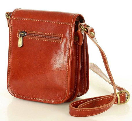 Marco Mazzini Torebka raportówka listonoszka skórzana messenger classic bag camel - min. zamówienie 20 / 50 / 100 szt.