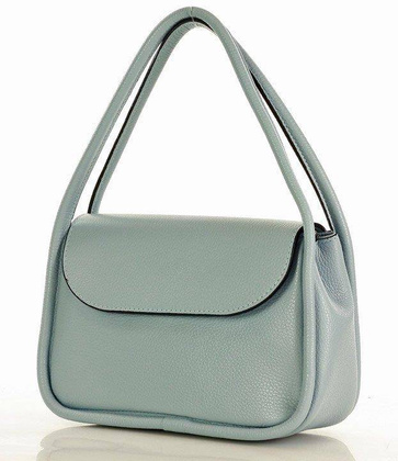 MARCO MAZZINI Torebka skórzana na ramię wizytowa listonoszka perfect leather niebieski błękit - min. zamówienie 20 / 50 / 100 szt.