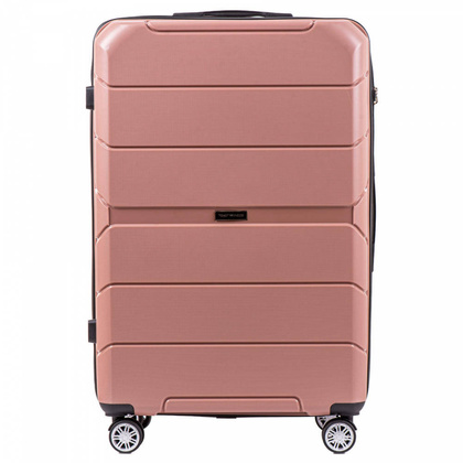 Duża walizka WINGS PP05 L Różowa