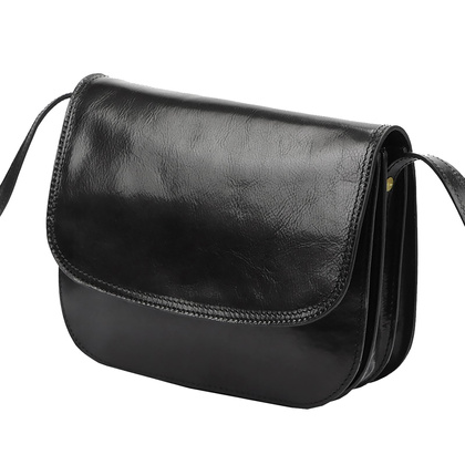 Torebka-listonoszka, skóra naturalna 