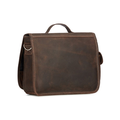 Torba skórzana na laptopa KEMER VOOC 14" RDW14 Brązowa