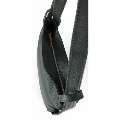 Duży skórzany worek na ramię, plecak XXL Vera Pelle WX754V Zieleń