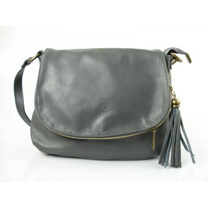 TOREBKA  SKÓRZANA LISTONOSZKA  A5  VERA PELLE SZARA  VP1017GS