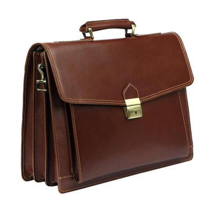 Teczka skórzana PELLUCCI Art.6 Ciemny brąz