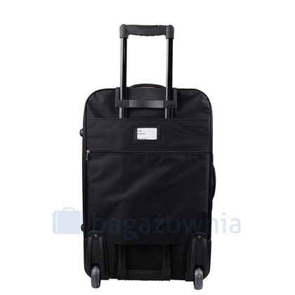 Duża walizka PELLUCCI RGL 652 L Czarna / Pomarańczowa