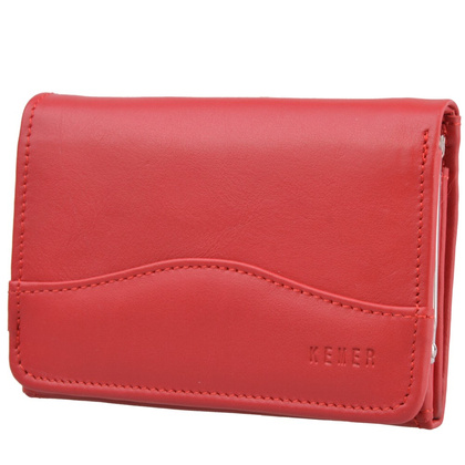 Portfel damski skórzany KEMER P11 LK Czerwony - min. zamówienie 20 / 50 / 100 szt.