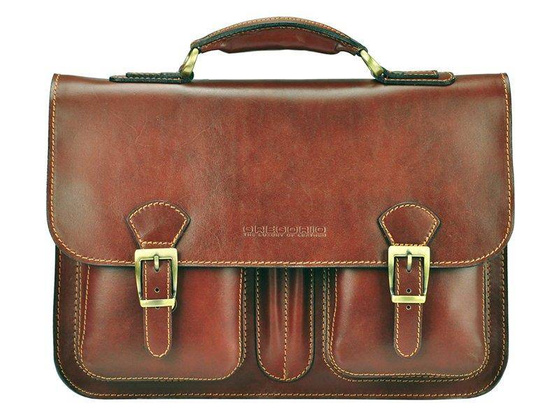 Teczka skórzana PELLUCCI 858 Brązowa