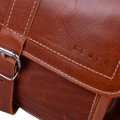 Torebka damska skórzana KEMER 889 Jasny Brąz