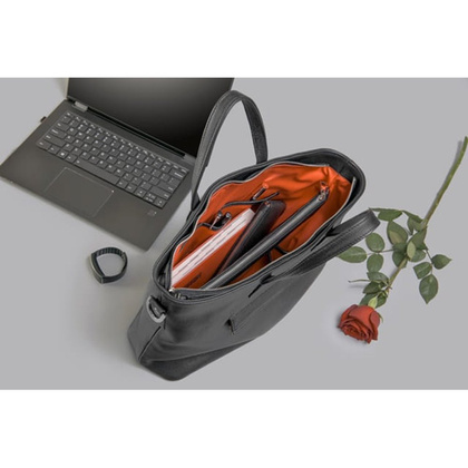 Torba damska skórzana KEMER VOOC AP1 Czarna