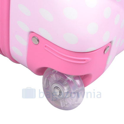 Walizka dziecięca KEMER GROSZKI Różowa