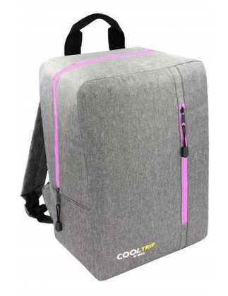 Plecak Torba podróżna podręczna PELLUCCI RGL Wizzair 38B Szaro różowy