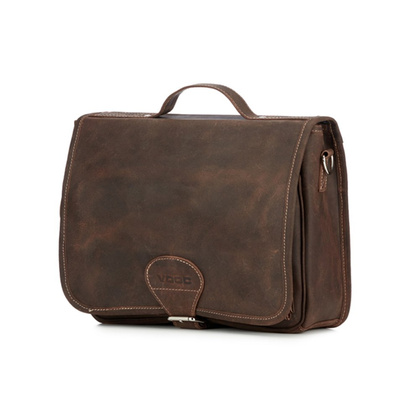 Torba skórzana na laptopa KEMER VOOC 14" RDW14 Brązowa