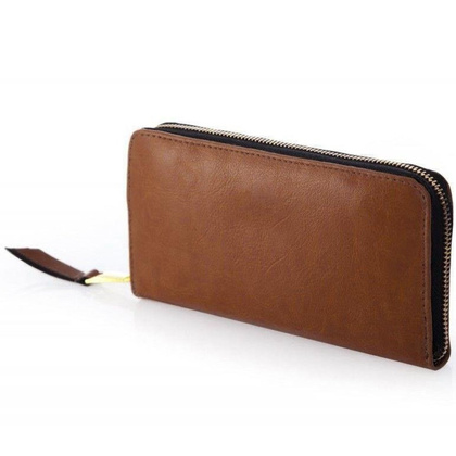 Portfel skórzany damski KEMER SOLIER P02 VINTAGE Brązowy - min. zamówienie 20 / 50 / 100 szt.