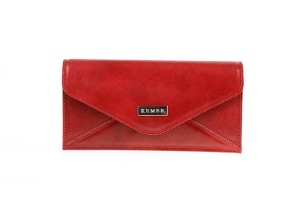 Torebka wizytowa skórzana KEMER 839 Czerwona - min. zamówienie 20 / 50 / 100 szt.