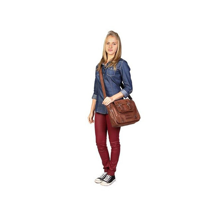 Torba na ramię KEMER VOOC Crazy Horse RCH1 brąz