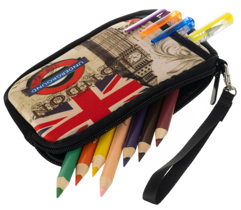 Etui kolorowe piórnik portmonetka dla dzieci