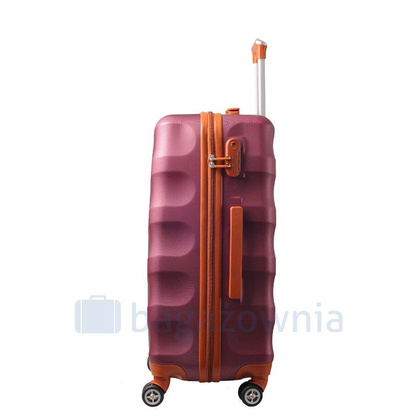 Mała kabinowa walizka KEMER RGL EXCLUSIVE 6881 SS Bordowo brązowa