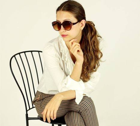 Luksusowe okulary przeciwsłoneczne MAZZINI  DIAMOND brąz - min. zamówienie 20 / 50 / 100 szt.