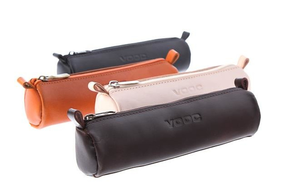 Piórnik na długopisy VOOC Vintage P9 koniak