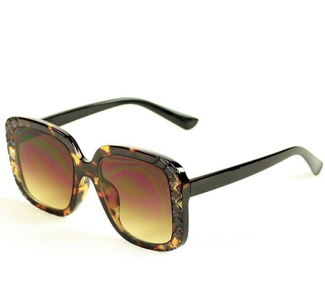 Oversizowe okulary przeciwsłoneczne MAZZINI SIMPLE BEAUTY brąz - min. zamówienie 20 / 50 / 100 szt.