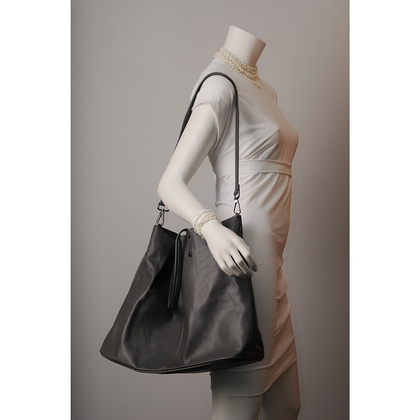 Torebka damska skórzana KEMER 304 Szara - min. zamówienie 20 / 50 / 100 szt.