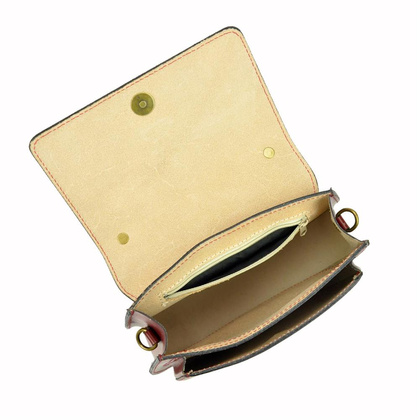 Torebka damska skórzana KEMER 511 Ciemny brąz