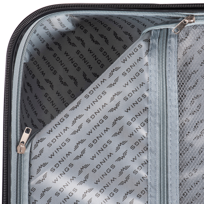 Zestaw 3 walizek WINGS TR059 L.PURPLE