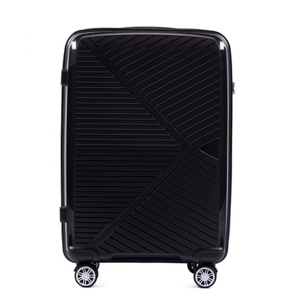 Średnia walizka WINGS PP06 M Czarna