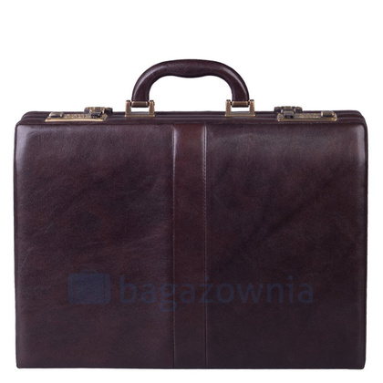 Neseser skórzany BELLUCCI A4-16-S1-154 Brązowy - min. zamówienie 20 / 50 / 100 szt.