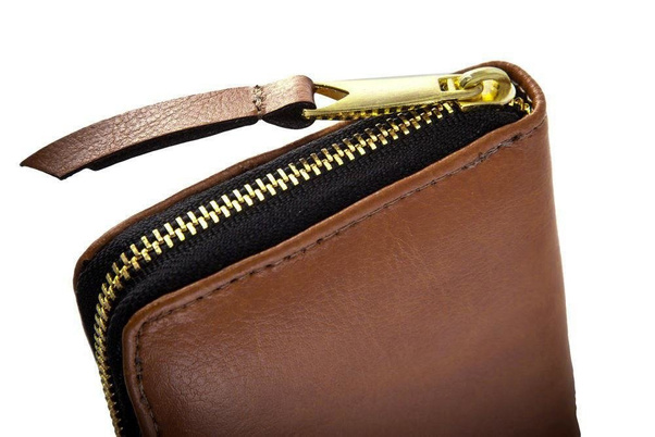 Portfel skórzany damski KEMER SOLIER P02 VINTAGE Brązowy - min. zamówienie 20 / 50 / 100 szt.