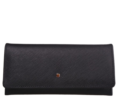 Portfel skórzany damski KEMER 312D Czarny - min. zamówienie 20 / 50 / 100 szt.