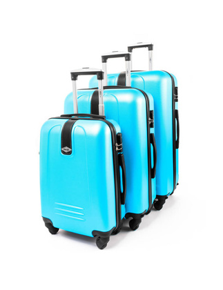 Zestaw 3 walizek PELLUCCI RGL 910 Turkusowe