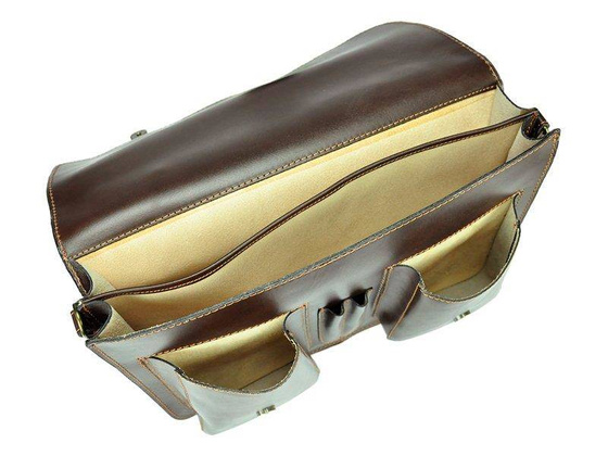 Teczka skórzana PELLUCCI 858 Brązowa