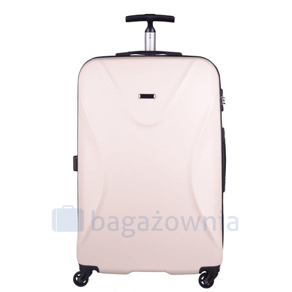 Duża walizka WINGS 518 L Beżowa