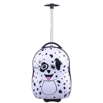 Walizka dziecięca KEMER RGL PIESEK Biało Czarna