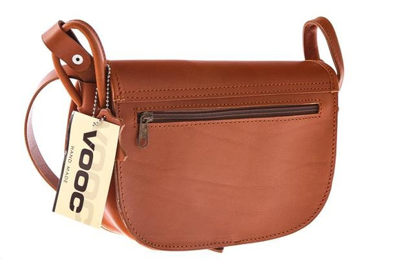 Torebka listonoszka skóra KEMER VOOC Vintage P26 Koniak