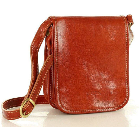 Marco Mazzini Torebka raportówka listonoszka skórzana messenger classic bag camel - min. zamówienie 20 / 50 / 100 szt.