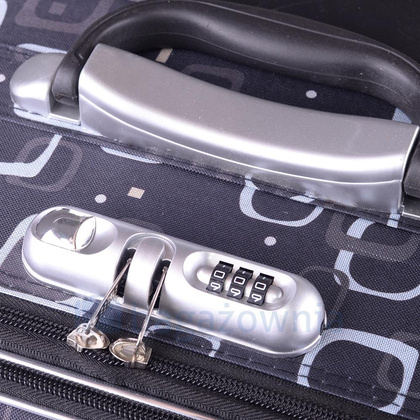 Mała kabinowa walizka PELLUCCI RGL 773 S Czarno Szara