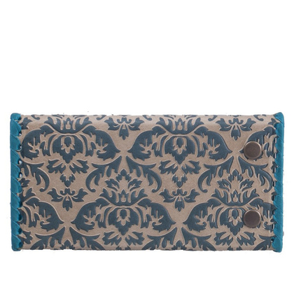 Etui na klucze skórzane KEMER K15 Beżowo turkusowe - min. zamówienie 20 / 50 / 100 szt.