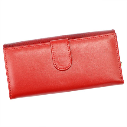 Duży portfel damski, naturalna skóra licowa 