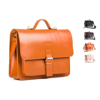 Modna teczka 3w1 skóra KEMER VOOC Vintage P25 brąz