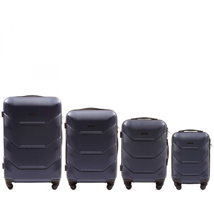 Zestaw 4 walizek WINGS 147 Granatowy
